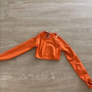 GYMSHARK FLAWLESS KNIT LONG SLEEVE CROP TOP